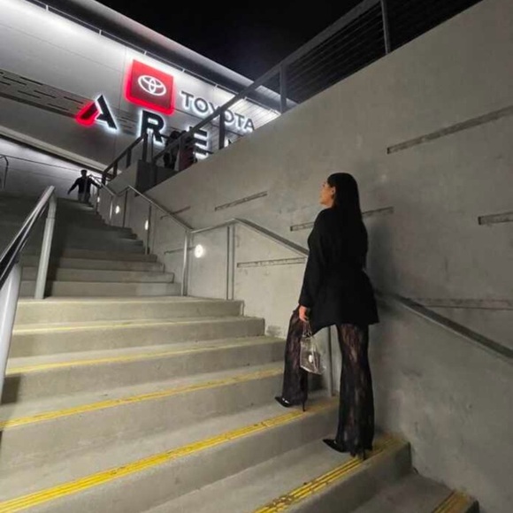 ๐ฅ Sexy Sheer Lace Flare Pants - Size Large ๐ฅ - Picture 5 of 5